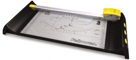 Резак Fellowes Neutron Plus A4, дисковый, 4 вида резки, рез 320 мм, стопа 10 лст, ручная система прижима