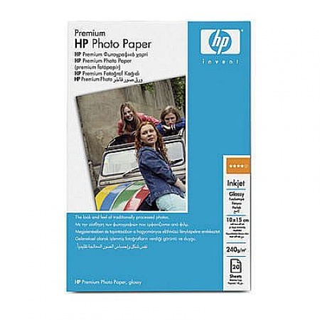 Бумага/карточки HP фотобумага глянцевая повышенного качества, 240г/м2, 10х15 см, 20л, <Q1991HF>