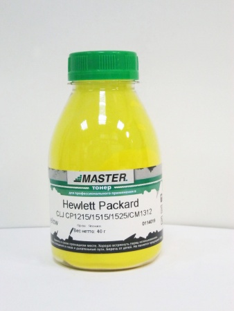 Тонер HP CLJ CP1215/1515/1525/CM1312/1415/Pro 200 M251n/M276/Canon LBP5050, (Master), 40 гр., жёлтый