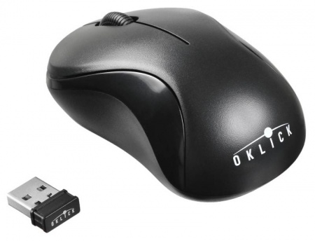 Мышь беспроводная Оклик 605SW  USB, 1200 dpi, до 10 м, д/ноутбука, черный
