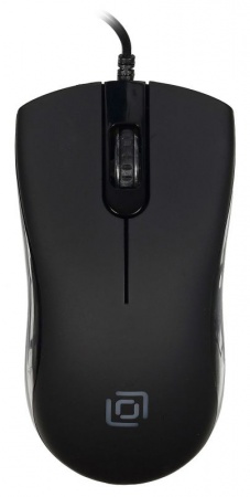 Мышь проводная Оклик 375M USB, 1000 dpi, 1.5м, черный