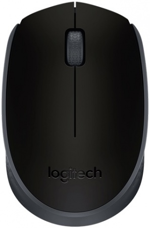 Мышь беспроводная Logitech M171 (USB, 1000 dpi, черный/серый) (910-004424)