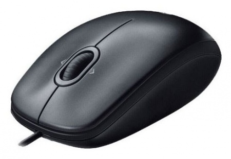 Мышь проводная Logitech M100 <USB 1.1, 1000 dpi, Black> (910–005003)