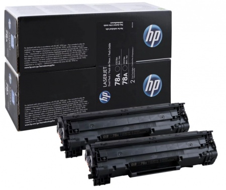Картридж HP CE278AF, LJ P1566/P1606W/M1536dnf, оригинал 2 100 страниц (2 картриджа)