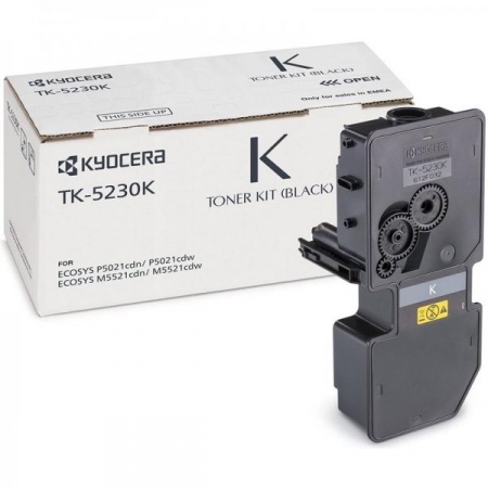 Тонер-картридж Kyocera ECOSYS P5021cdn/cdw, M5521cdn/cdw (TK-5230K) 2600 копий, black, оригинал
