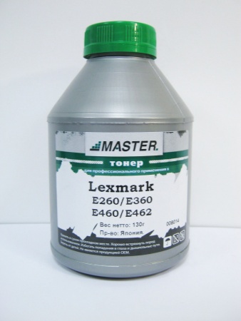 Тонер Lexmark E260/360/460/462 (Master), 130г/банка