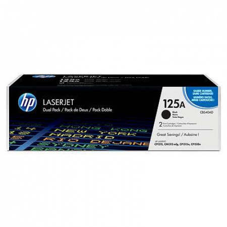 Картридж HP CB540AD, CLJ CP1215, CP1515N, CP1518Ni, Black, оригинал 2200стр.(2 шт.)