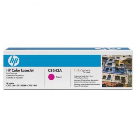 Картридж HP CB543A, CLJ CP1215, CP1515N, CP1518Ni, Magenta, оригинал, 1400 стр.