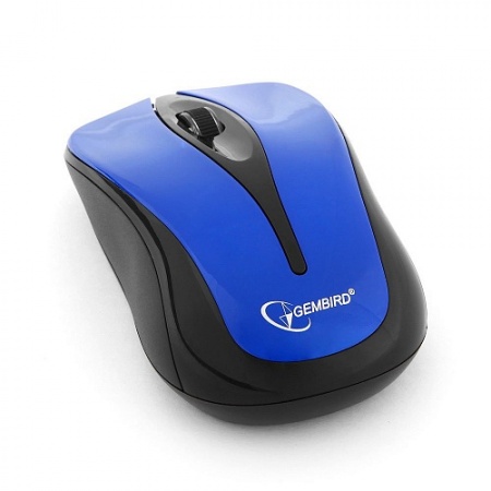 Мышь беспроводная Gembird MUSW-325-B <USB 1.1, 1000 dpi, до 10 м, синий>
