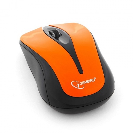 Мышь беспроводная Gembird MUSW-325-O <USB 1.1, 1000 dpi, до 10 м, оранж>