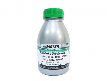 Тонер HP Laser Jet 1010/1012/1015/1018/1020/1022/M1005, (флакон 100гр.) фасовка MASTER