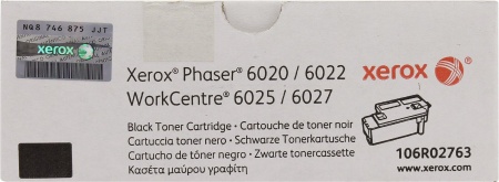 Картридж Xerox WC 6025/6027/6020/6022 (106R02763) черный, 2000 стр., оригинал