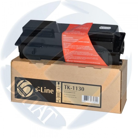 Тонер-картридж Kyocera FS-1030MFP DP/1130MFP/M2030dn/M2530dn (TK-1130) с чипом, 3 000 копий, туба БУЛАТ S-Line