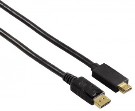 Кабель DisplayPort-HDMI Hama 1.8м, 20M/19M черный (H-54594)
