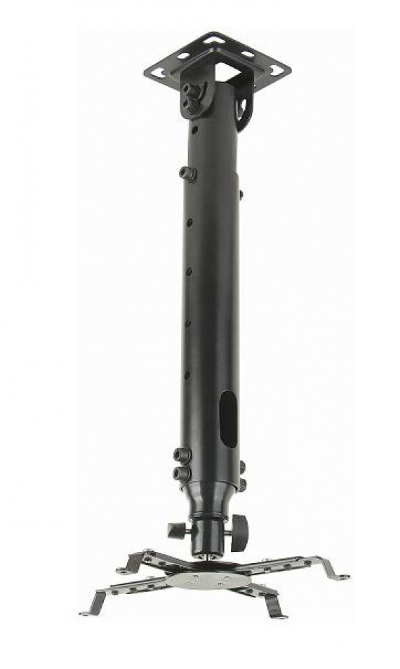 Крепление потолочное  для проектора Kromax PROJECTOR-100, 470-670мм, поворот 360°, 3 ст. наклон, до 20 кг белый