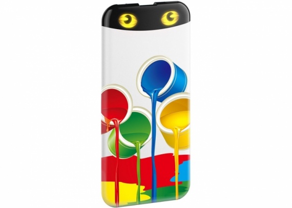 Аккумулятор внешний Hiper PowerBank EP6600 Rainbow Li-Pol 6600mAh 2.1A рисунок 2xUSB