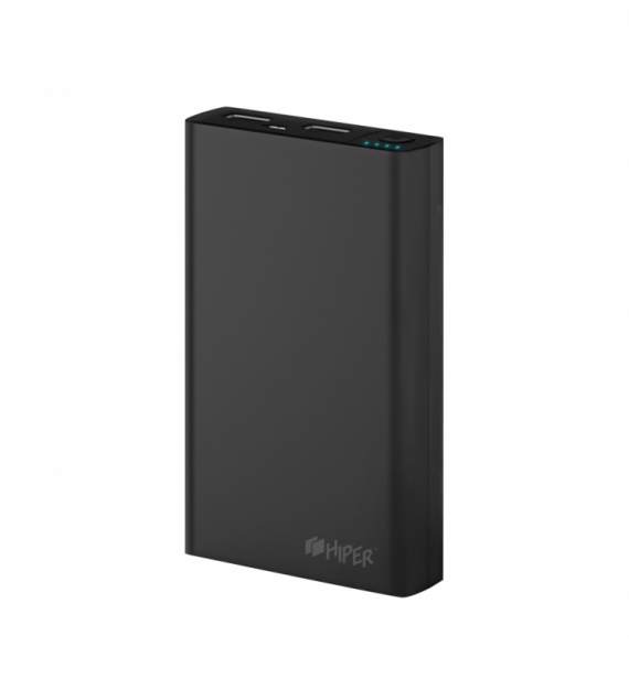 Аккумулятор внешний Hiper RP10000 Li-Ion 10000mAh 2.1A+1A черный 2xUSB