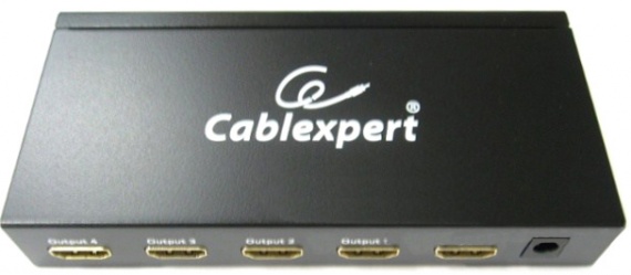Разветвитель Cablexpert DSP-4PH4-001, HDMI 1in -> 4out (1 компьютер ->4 монитора), HD19F/4x19F