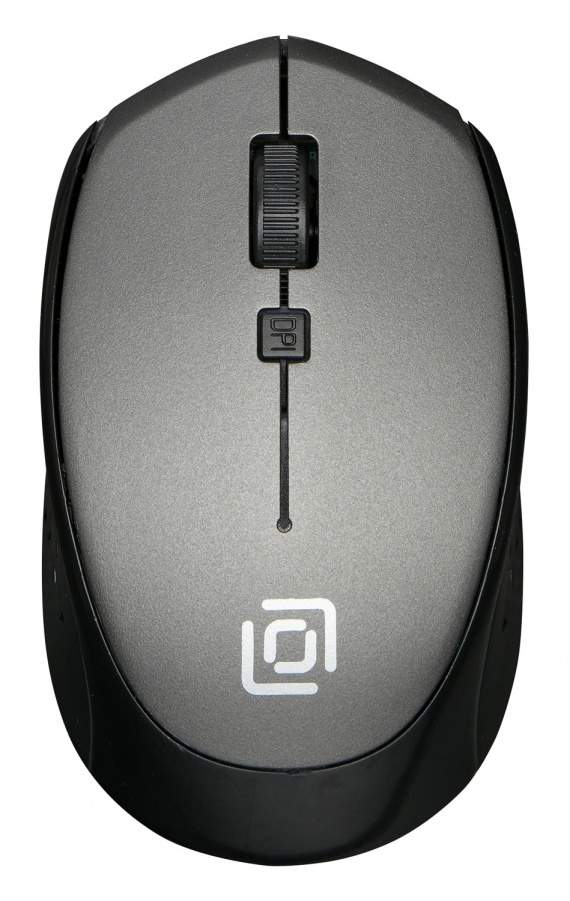 Мышь беспроводная Оклик 488MW USB, 1600 dpi, до 10 м, д/ноутбука, черный/серый