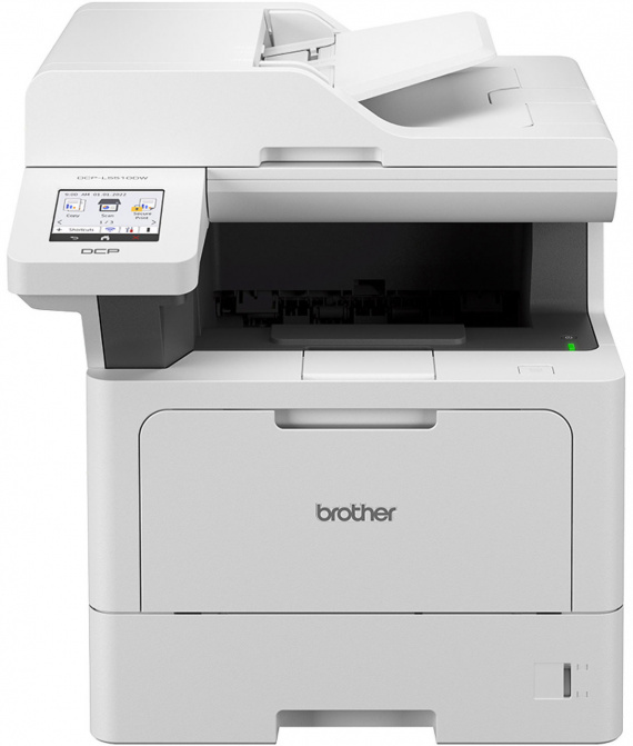 МФУ Brother DCP-L5510DW, A4, 48стр/мин, 512Мб, PCL, BR-Script3, дуплекс, ADF50, сенс.экран 8,9см, GigaLAN, WiFi, 1 лоток 250л, старт.картридж 3000стр, европейский регион, TN3600/DR3600