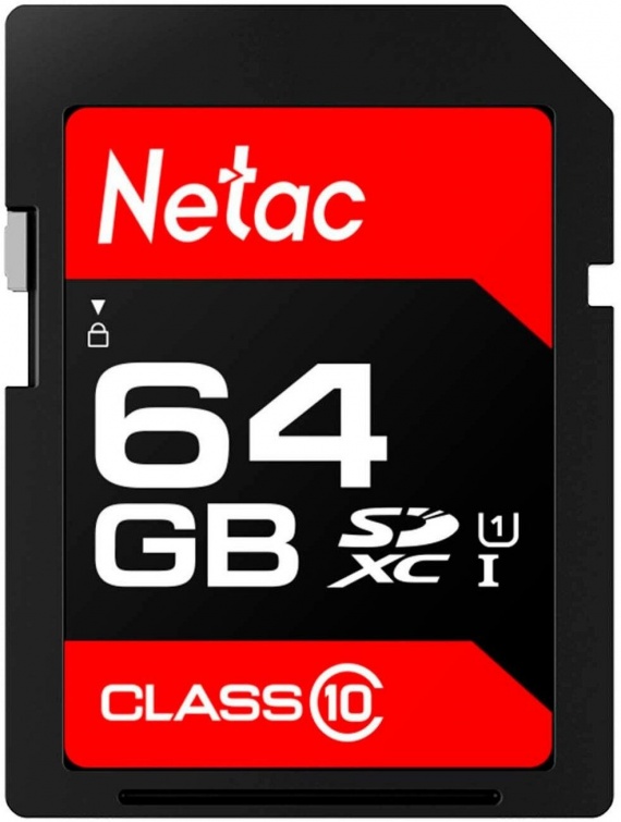 Карта памяти 64Gb SDXC Netac P600 (NT02P600STN-064G-R)