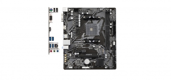 Системная плата GigaByte A520M K V2 (SAM4, A520, 2xDDR4, M.2, SATAх4, VGA/HDMI, GLan, mATX)