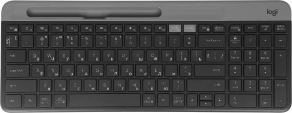 Клавиатура беспроводная Logitech K580 (920-009208) черный/серебристый, USB slim Multimedia
