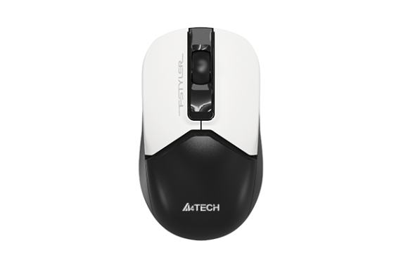 Мышь беспроводная A4Tech Fstyler FB12 USB/Bluetooth, 1200dpi, до 10 м, белый/черный (3but)