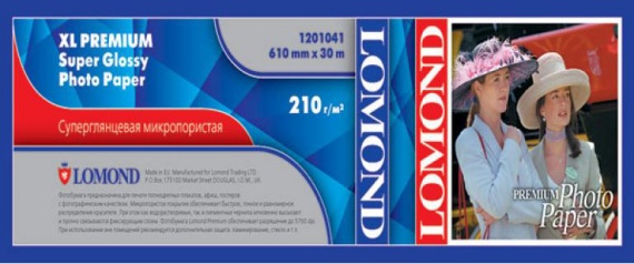 Бумага A1 Lomond суперглянцевая, рулон 610mm*30м, 240гр/м2 (1201041)