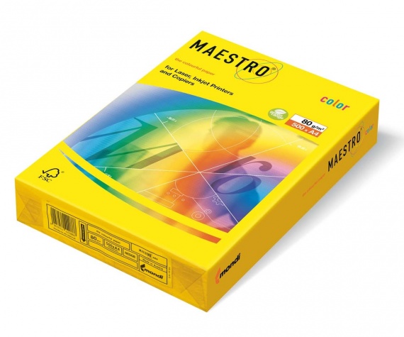 Бумага А4 80 гр/м2, Master/Color Neon (NEOGB) Yellow, 50 лист.