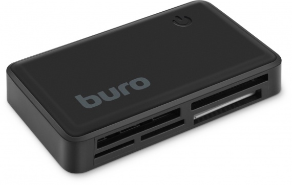 Картридер USB 2.0 BURO BU-CR-151, черный