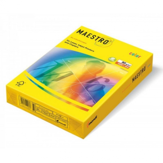 Бумага А4 80 гр/м2, Master/Color Neon Yellow, 500 лист.