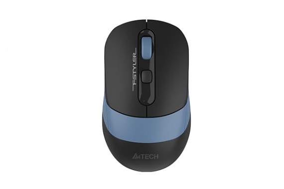 Мышь беспроводная A4Tech Fstyler FB10C USB/Bluetooth, 2000dpi, до 10 м, черный/синий (4but)