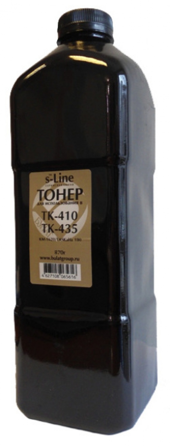 Тонер Kyocera KM 1620/1635/1650/2020/TASKalfa180/220 (TK-410/TK-435) 870 г/банка, БУЛАТ s-Line