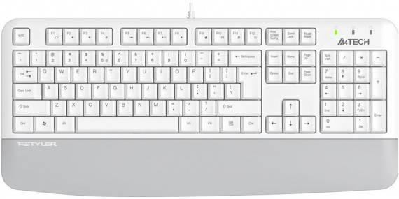 Клавиатура проводная A4Tech Fstyler FK20 (USB, белый)