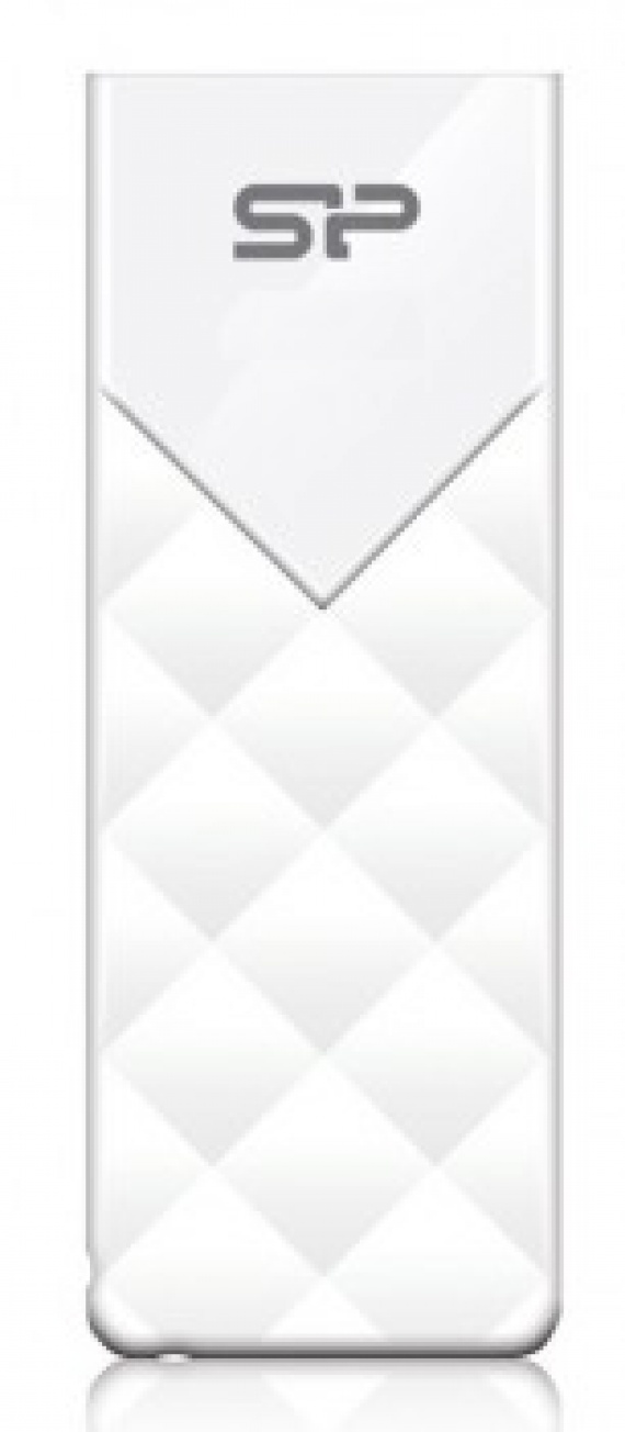Память Flash Drive 16Gb USB 2.0 Silicon Power Ultima U03 (SP016GBUF2U03V1W) белый выдвижной
