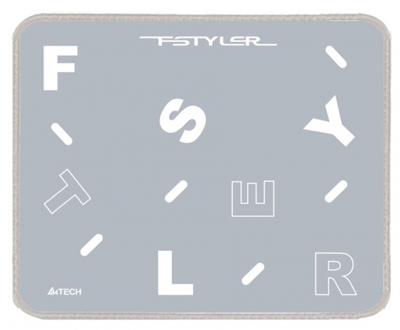Коврик для мыши A4 FP25 SILVER Мини 250×200х2мм, серый/белый