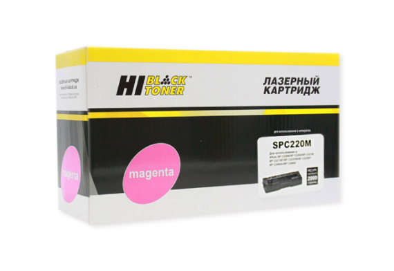 Тонер-картридж Ricoh SPC220M для SP C220DN/C221DN/C222SF/C240DN, Magenta, 2000 стр. Hi-Black