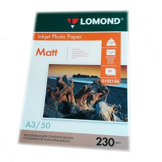 Бумага A3 Lomond для стр. принтера (230 г/м2) 50л. матовая, односторонняя (0102156)