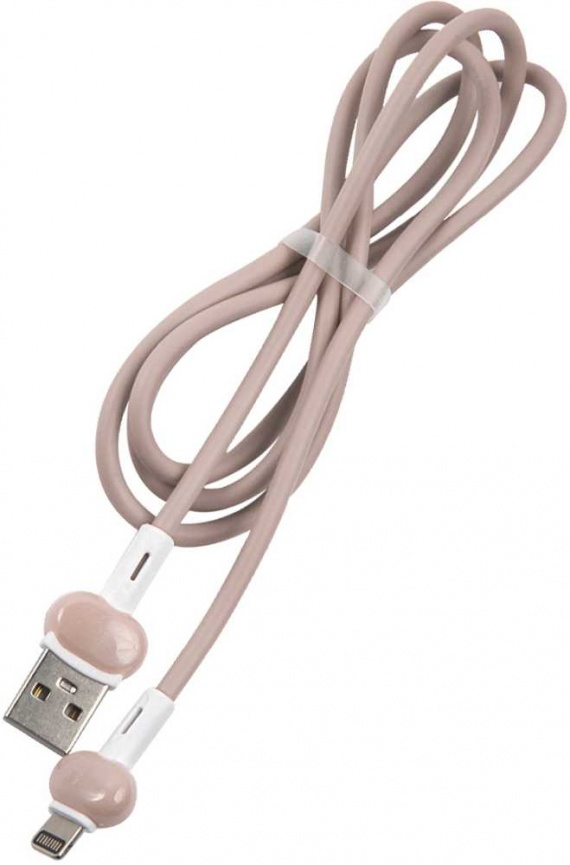 Кабель Redline Candy USB (m) - Lightning (m), 1м (УТ000021991) розовый