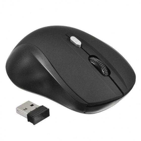 Мышь беспроводная Оклик 415MW USB, 1600 dpi, до 10 м, д/ноутбука, черный