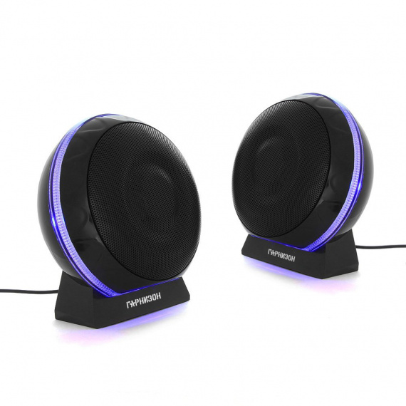 Колонки Гарнизон GSP-150, 2.0 (2x3Вт) питание от USB, черный