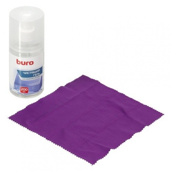 Чистящий набор для экранов и оптики (салфетки+гель) BURO (BU-Gscreen)