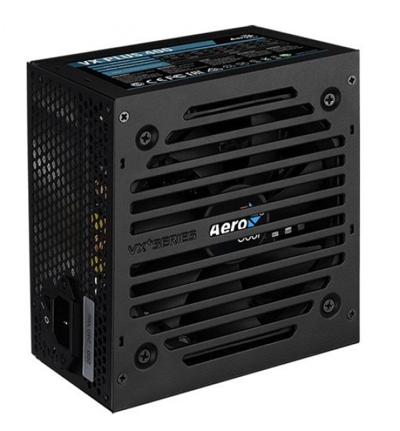 Блок питания Aerocool 400W ATX 2.3, 120мм вентилятор, 24+4+4pin, 2xSATA RTL (VX PLUS 400W)