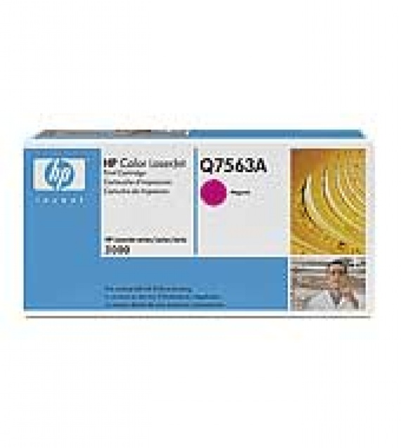 Картридж HP Q7563A, CLJ 2700/3000 Magenta, оригинал 3500 стр.