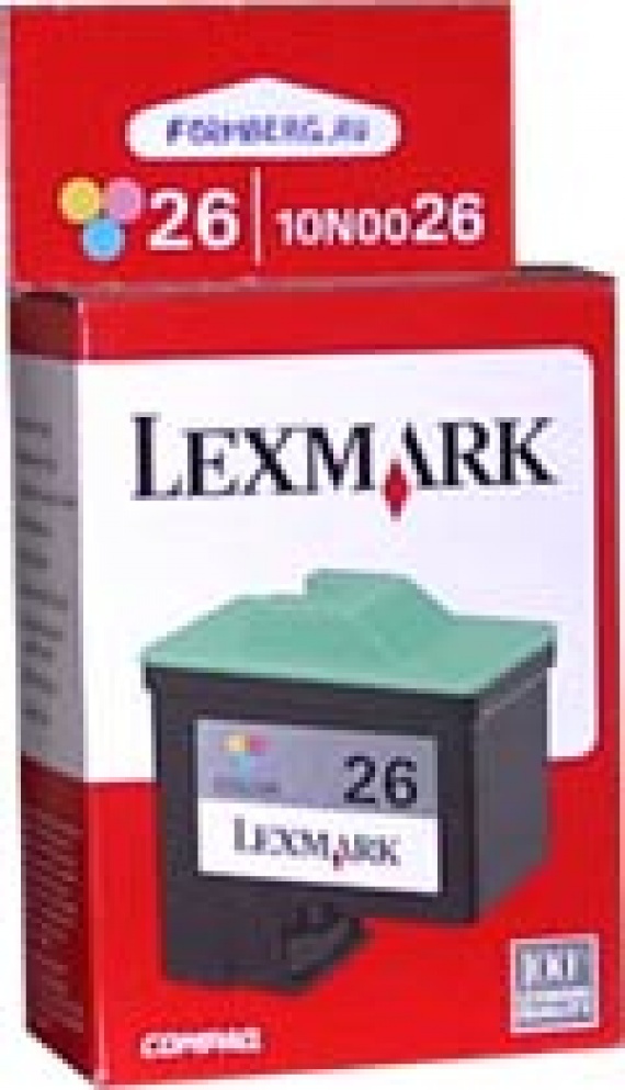 Картридж Lexmark 10N0026, Z13/23/33/Z602/Z605 Color, оригинал №26