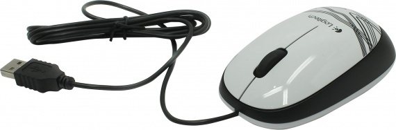 Мышь проводная Logitech M105 <USB, 1000 dpi, White> (910-003117)