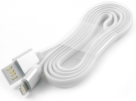 Кабель Lightning(m)8pin-USB(m) Cablexpert 1м, серебристый (CC-APUSBS1M)