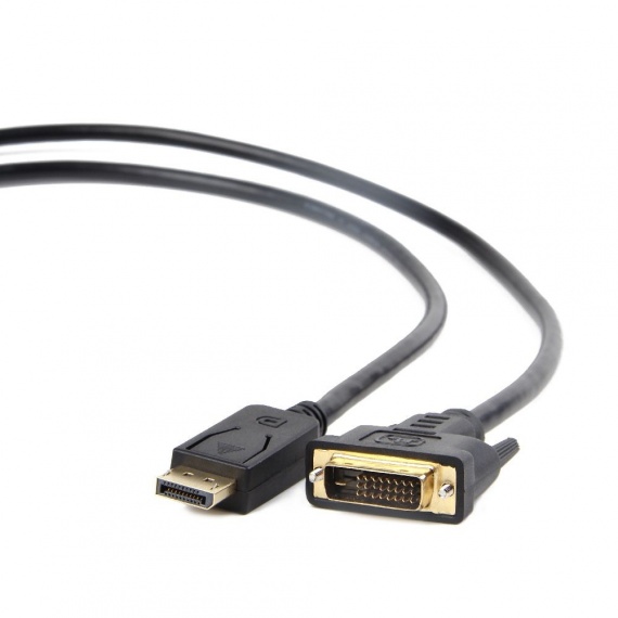 Кабель DisplayPort-DVI Gembird/Cablexpert 1.8 м, 20M/19M черный, экран (CC-DPM-DVIM-6)