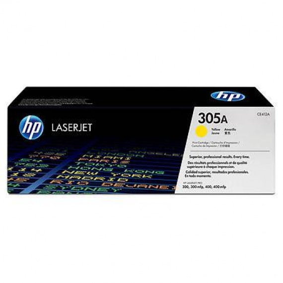 Картридж HP CE412A, СLJ Pro M351/M375/M451/M475, Yellow, оригинал 2600 стр.